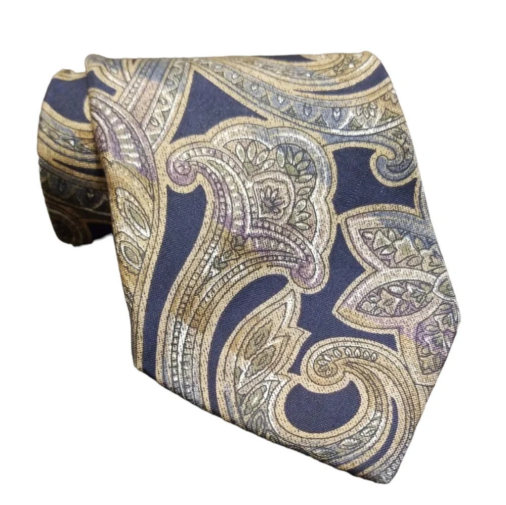 Vintage Anthony Foxx Paisley Mens Tie